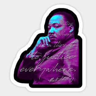 MLK Portrait Quote Sticker